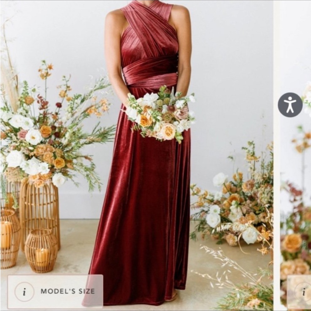 Revelry Micah Convertible Velvet Dress
